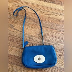Coach blue crossbody purse